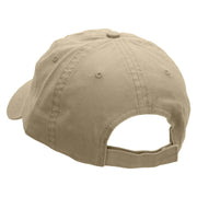 Born To Hunt Embroidered Garment Washed Cotton Twill Cap - Khaki OSFM