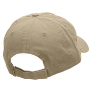 Born To Hunt Embroidered Garment Washed Cotton Twill Cap - Khaki OSFM