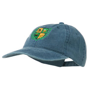 St Patrick's Day Crest Embroidered Washed Cap