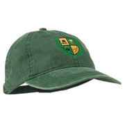 St Patrick's Day Crest Embroidered Washed Cap