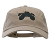 Monster Truck Embroidered Unstructured Cotton Twill Washed Cap