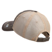 U.S. Army 1st Infantry Division Embroidered Low Profile Special Cotton Mesh Cap - Brown-Khaki OSFM
