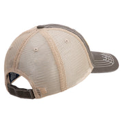 U.S. Army 1st Infantry Division Embroidered Low Profile Special Cotton Mesh Cap - Brown-Khaki OSFM