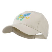 USA State Flower Texas Bluebonnet Embroidered Cap