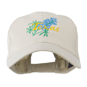 USA State Flower Texas Bluebonnet Embroidered Cap