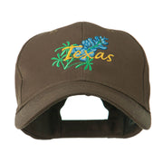 USA State Flower Texas Bluebonnet Embroidered Cap