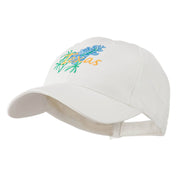 USA State Flower Texas Bluebonnet Embroidered Cap