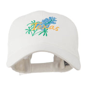 USA State Flower Texas Bluebonnet Embroidered Cap