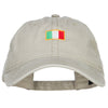 Mini Italy Flag Embroidered Washed Cap