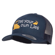 Tell Your Own Lies Embroidered Mesh Cap