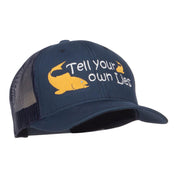 Tell Your Own Lies Embroidered Mesh Cap