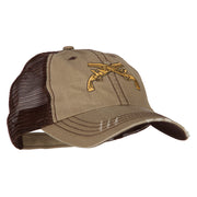 Military Police Insignia Embroidered Low Profile Mesh Cap