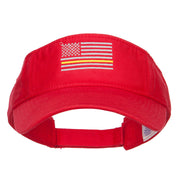 Thin Yellow Line American Flag Embroidered Visor