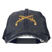 Military Police Insignia Embroidered Low Profile Mesh Cap