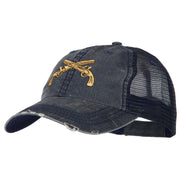 Military Police Insignia Embroidered Low Profile Mesh Cap