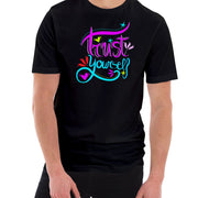 Trust Yourself Phrase Graphic Design Short Sleeve Cotton Jersey T-Shirt