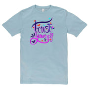 Trust Yourself Phrase Graphic Design Short Sleeve Cotton Jersey T-Shirt