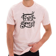 Trust Yourself Phrase Graphic Design Short Sleeve Cotton Jersey T-Shirt