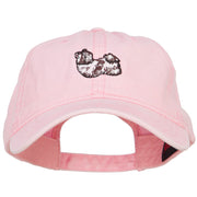 Shih Tzu Embroidered Washed Cotton Twill Cap