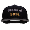 Class of 2021 Embroidered Cotton Flat Bill Snapback Cap