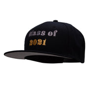 Class of 2021 Embroidered Cotton Flat Bill Snapback Cap