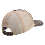 U.S. Army 2nd Infantry Division Embroidered Low Profile Special Cotton Mesh Cap - Brown-Khaki OSFM