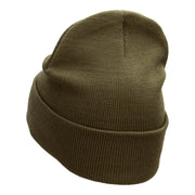 Sergeant Retired Embroidered Long Knitted Beanie