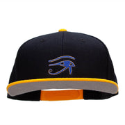 Eye of Horus Embroidered Wool Blend Pro Style Snapback