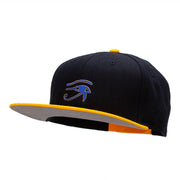 Eye of Horus Embroidered Wool Blend Pro Style Snapback