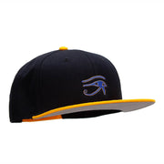 Eye of Horus Embroidered Wool Blend Pro Style Snapback