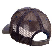 Never Sleep Again Embroidered Low Profile Special Cotton Mesh Cap - Brown OSFM