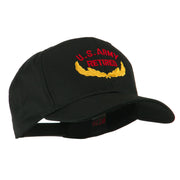 US Army Retired Emblem Embroidered Cap