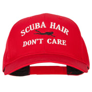 Scuba Hair Don't Care Embroidered Solid Cotton Pro Cap