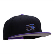 Eye of Horus Embroidered Wool Blend Pro Style Snapback