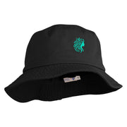 Forest Druid Emblem Embroidered Unisex Cotton Bucket Hat - Black M