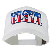 USA American Flat Letters Embroidered Cap