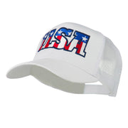 USA American Flat Letters Embroidered Cap