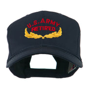 US Army Retired Emblem Embroidered Cap