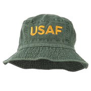 US Air Force Embroidered Pigment Dyed Bucket Hat