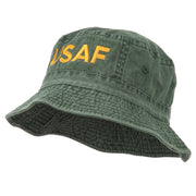 US Air Force Embroidered Pigment Dyed Bucket Hat