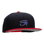 Eye of Horus Embroidered Wool Blend Pro Style Snapback