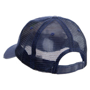 Never Sleep Again Embroidered Low Profile Special Cotton Mesh Cap - Navy OSFM