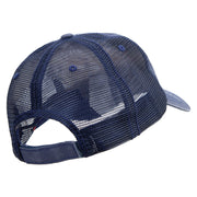 Never Sleep Again Embroidered Low Profile Special Cotton Mesh Cap - Navy OSFM