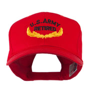 US Army Retired Emblem Embroidered Cap