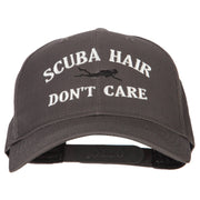 Scuba Hair Don't Care Embroidered Solid Cotton Pro Cap