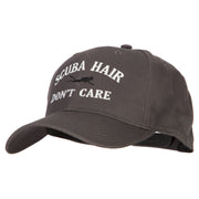 Scuba Hair Don't Care Embroidered Solid Cotton Pro Cap