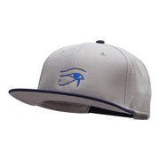 Eye of Horus Embroidered Wool Blend Pro Style Snapback