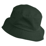 Forest Druid Emblem Embroidered Unisex Cotton Bucket Hat - Dark Green M