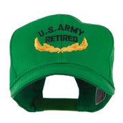 US Army Retired Emblem Embroidered Cap