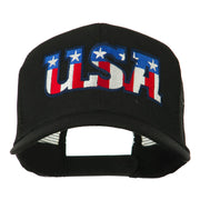 USA American Flat Letters Embroidered Cap